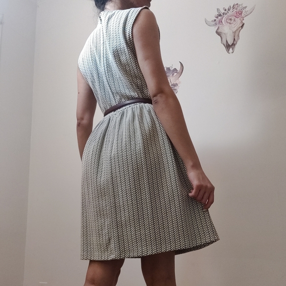 Loft white gray casual dress - Picture 7 of 11